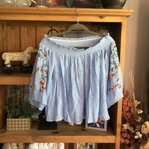 Angie Smocked Summer top NWT